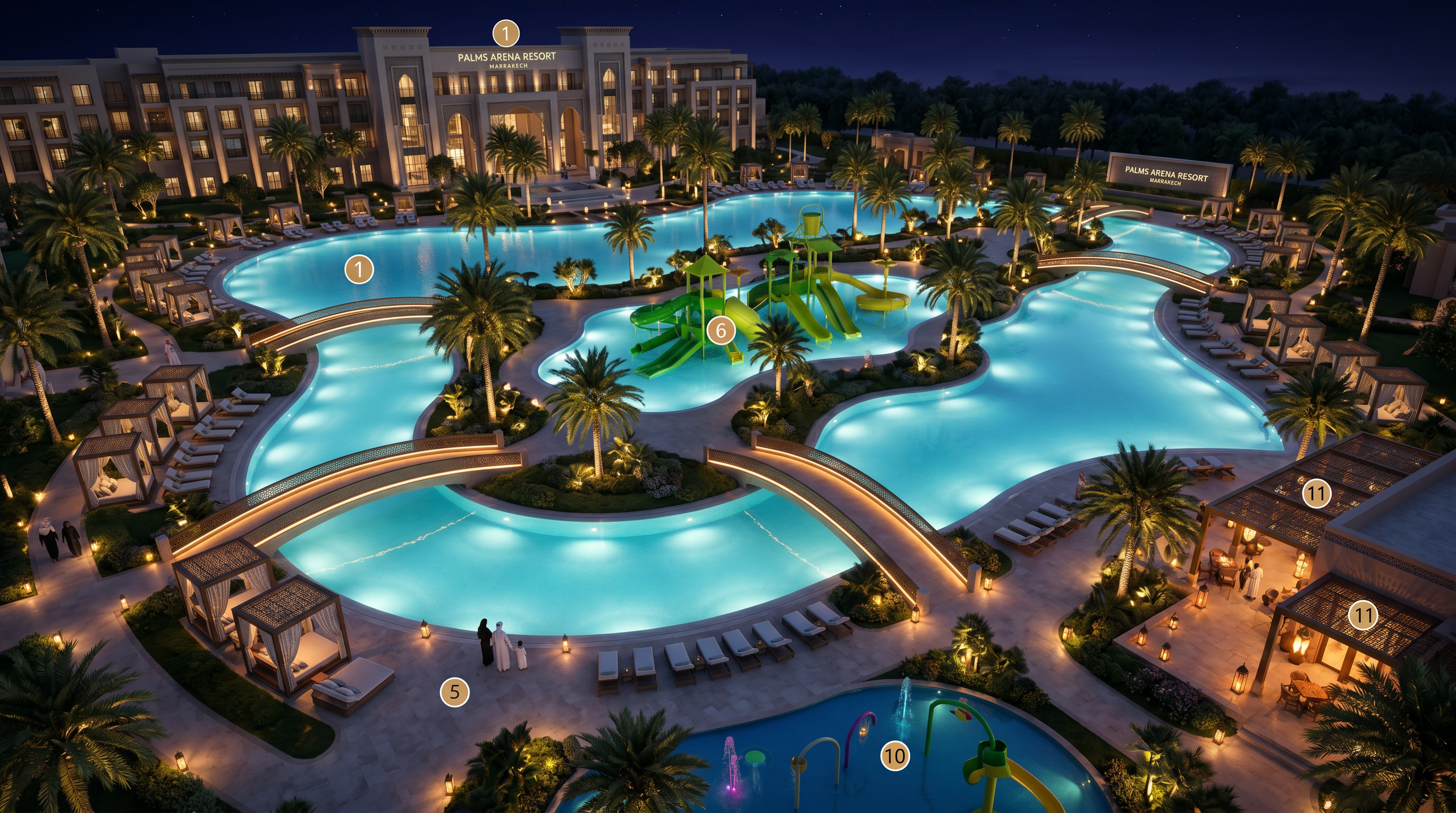 Lagon piscine resort
